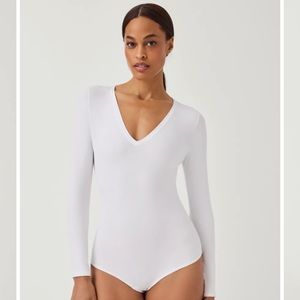 Spanx Suit Yourself Long Sleeve Thong Bodysuit